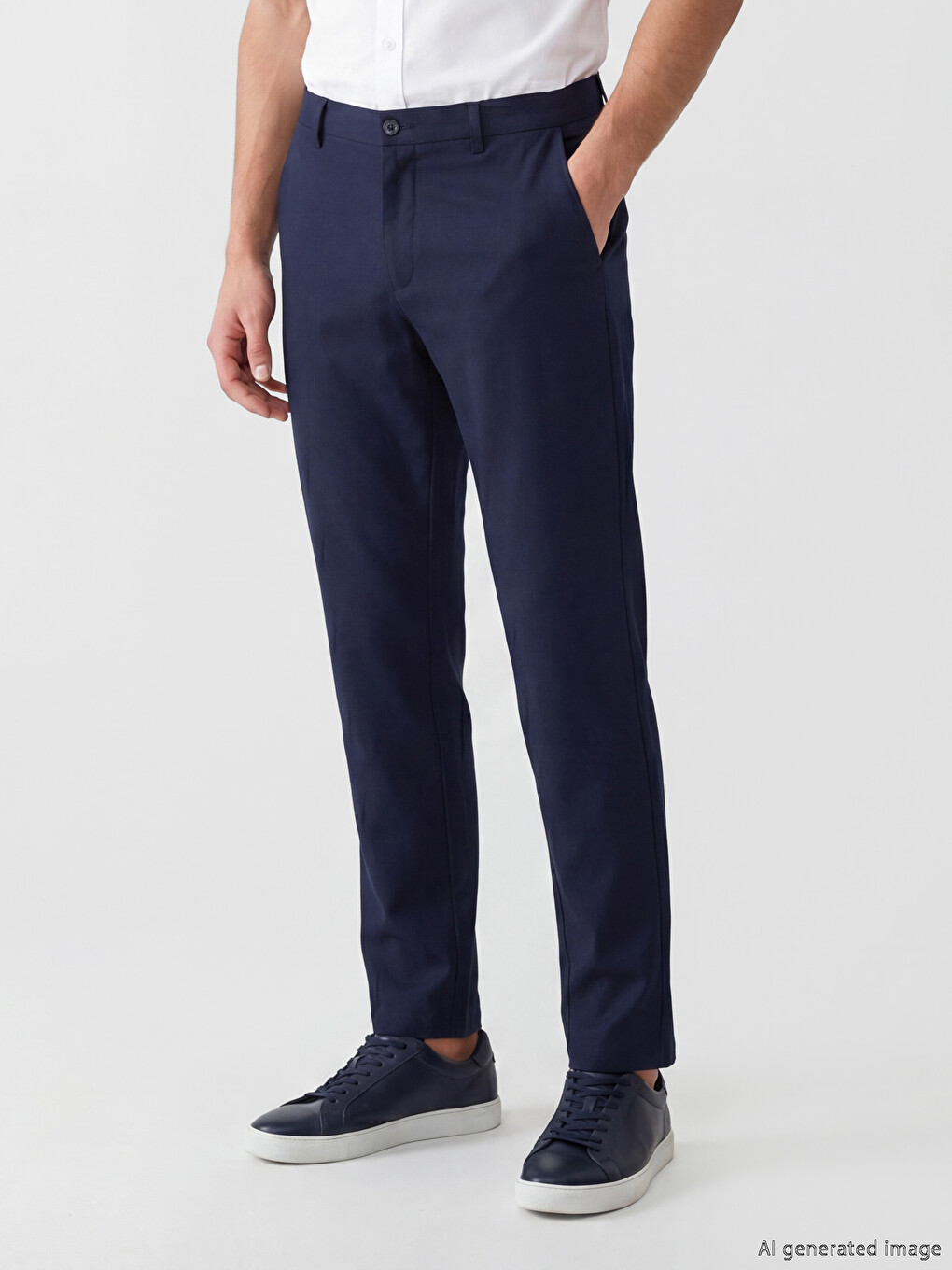 Standard Fit Gabardine Men's Trousers-1