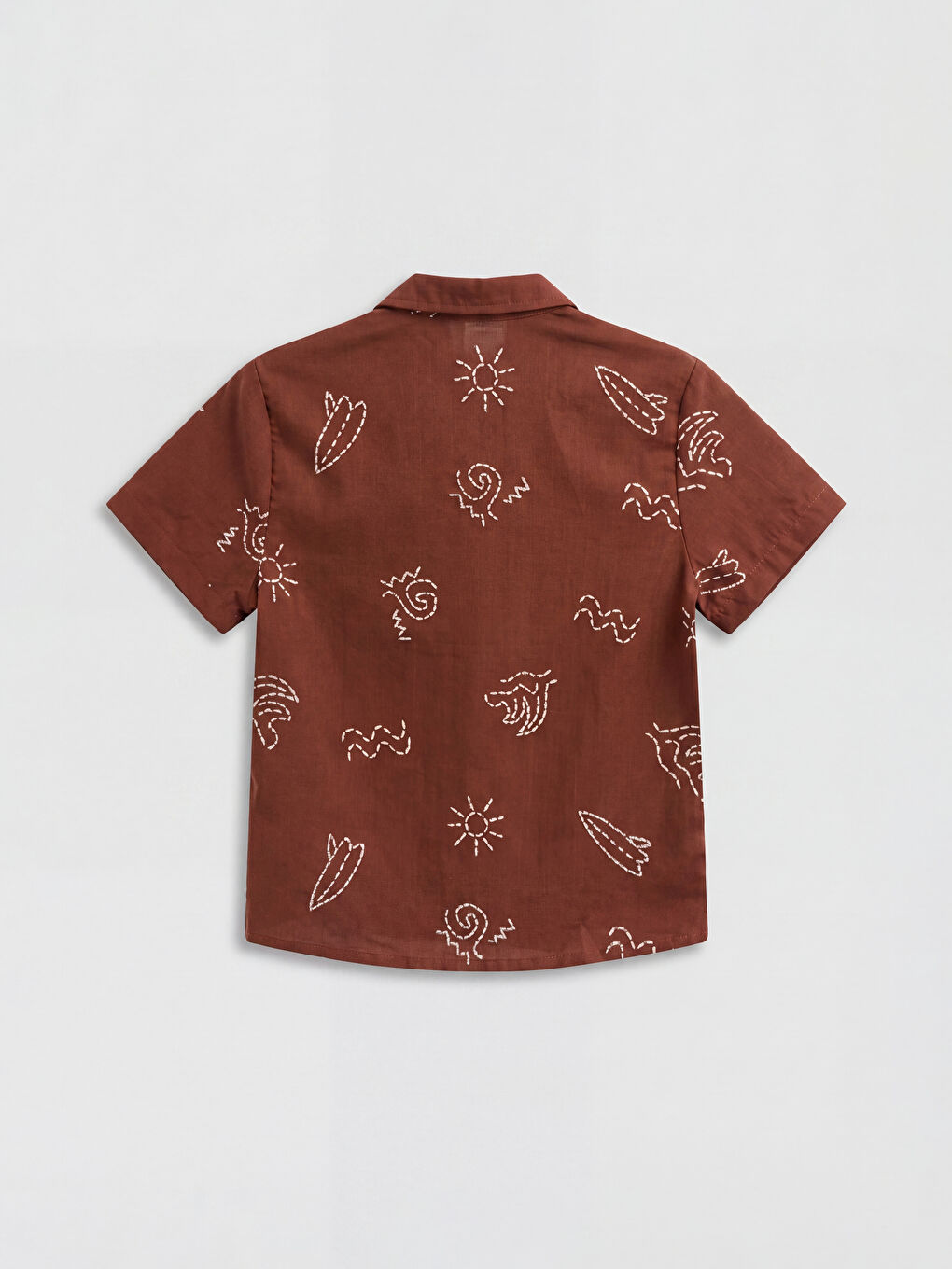 قميص بوبلين مطبوع للأولاد-1