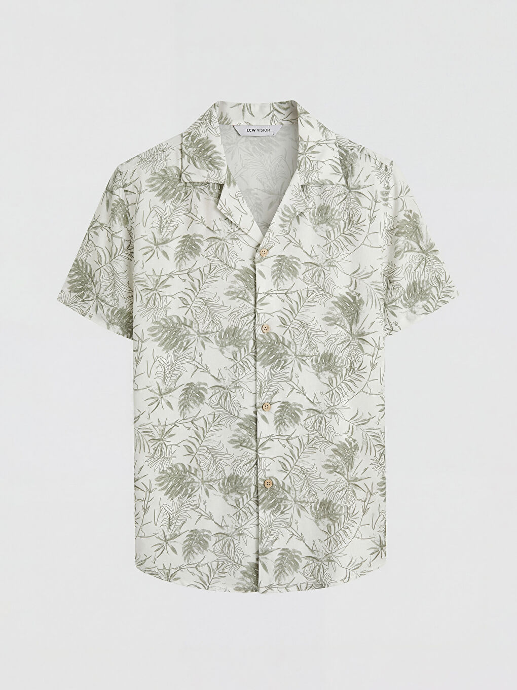 Regular Fit Patterned Viscose Men's Shirt-4