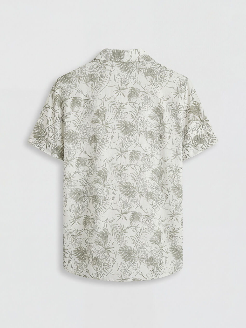 Regular Fit Patterned Viscose Men's Shirt-5