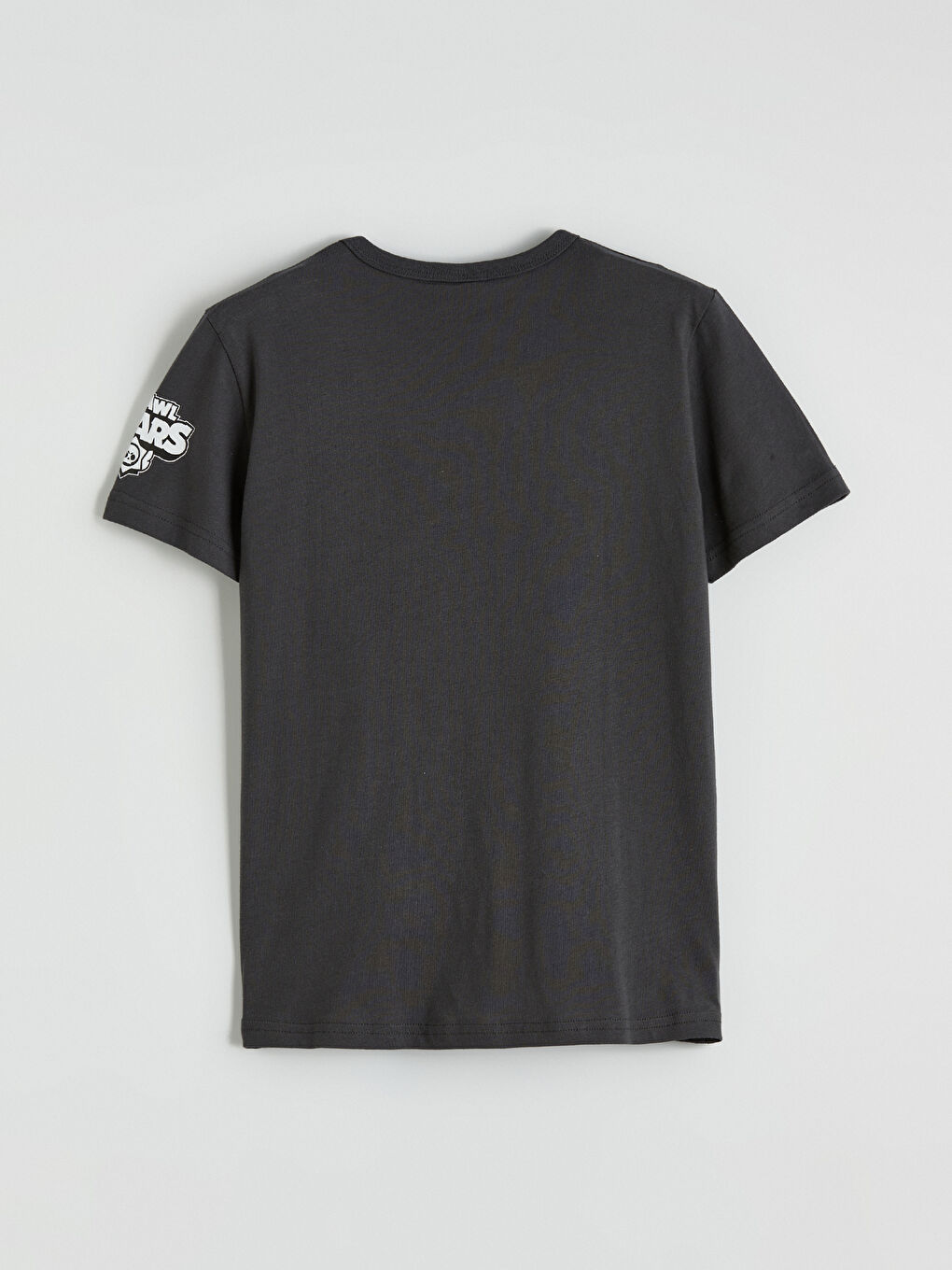 Antrasit Bisiklet Yaka Brawl Stars Baskılı Erkek Çocuk Tişört-2