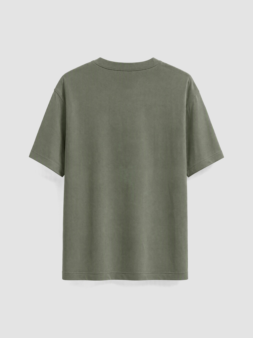 T-shirt Homme En Jersey À Col Rond-1