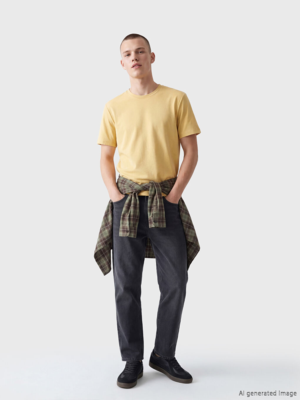 Crew Neck Jersey Men's T-Shirt-1