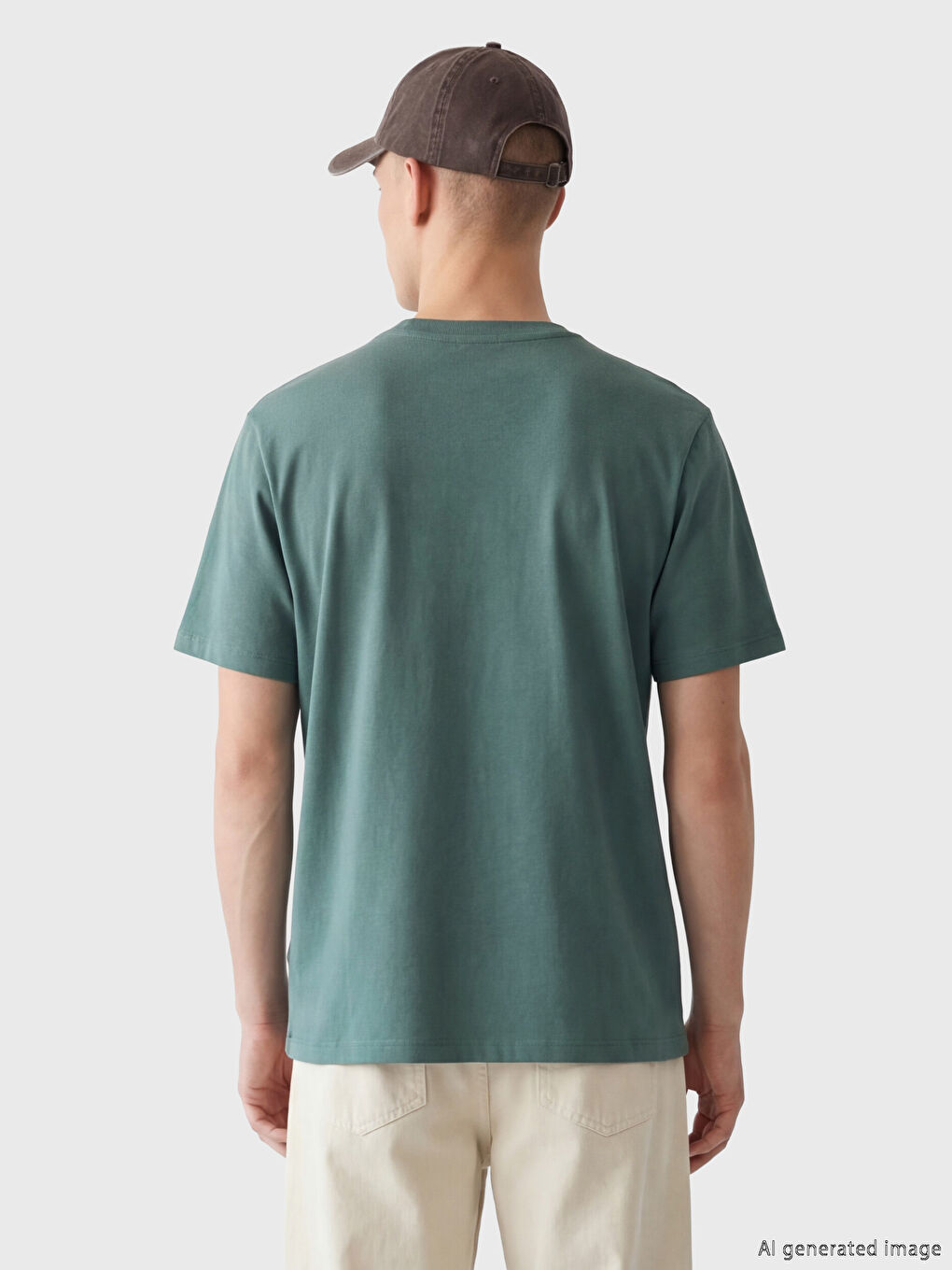 تي شيرت رجالي بياقة دائرية من قماش الجيرسي-3