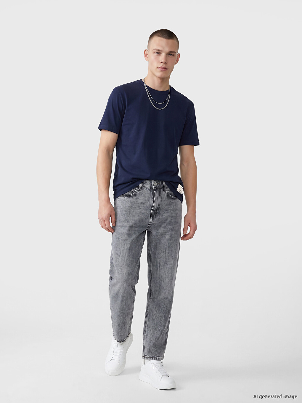 Crew Neck Jersey Men's T-Shirt-1