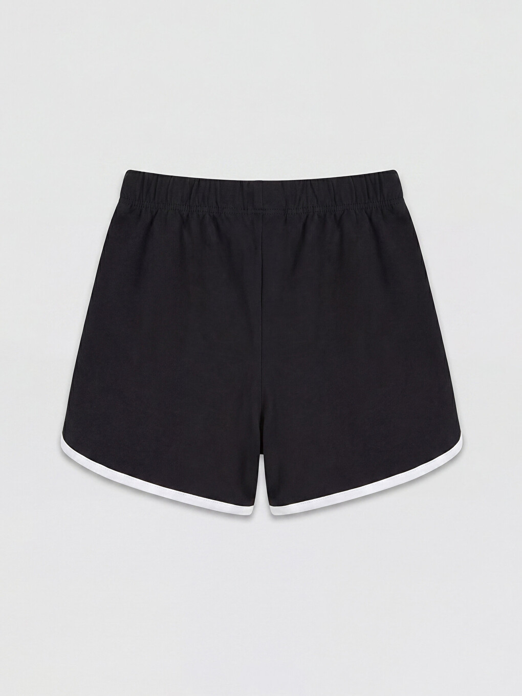 Siyah Beli Lastikli Kız Çocuk Pijama Şort-1