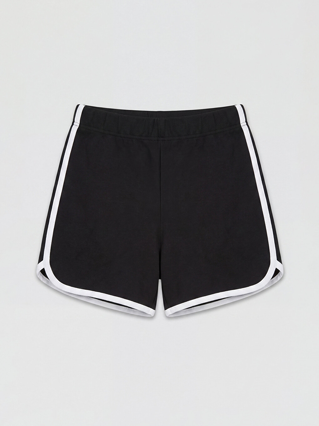 Siyah Beli Lastikli Kız Çocuk Pijama Şort