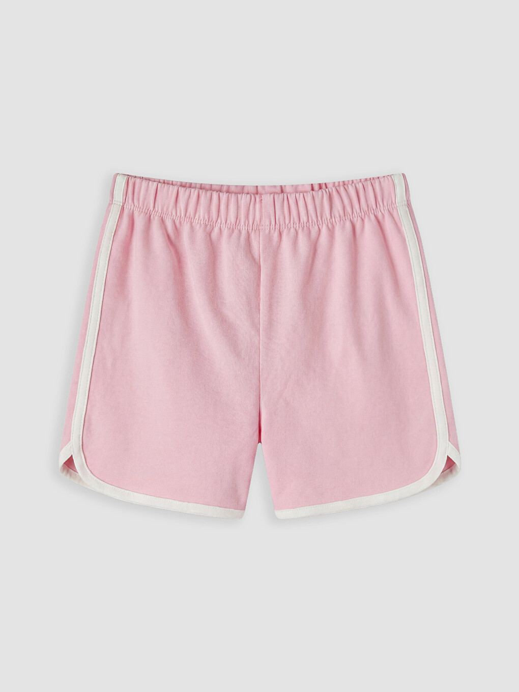 Pembe Beli Lastikli Kız Çocuk Pijama Şort