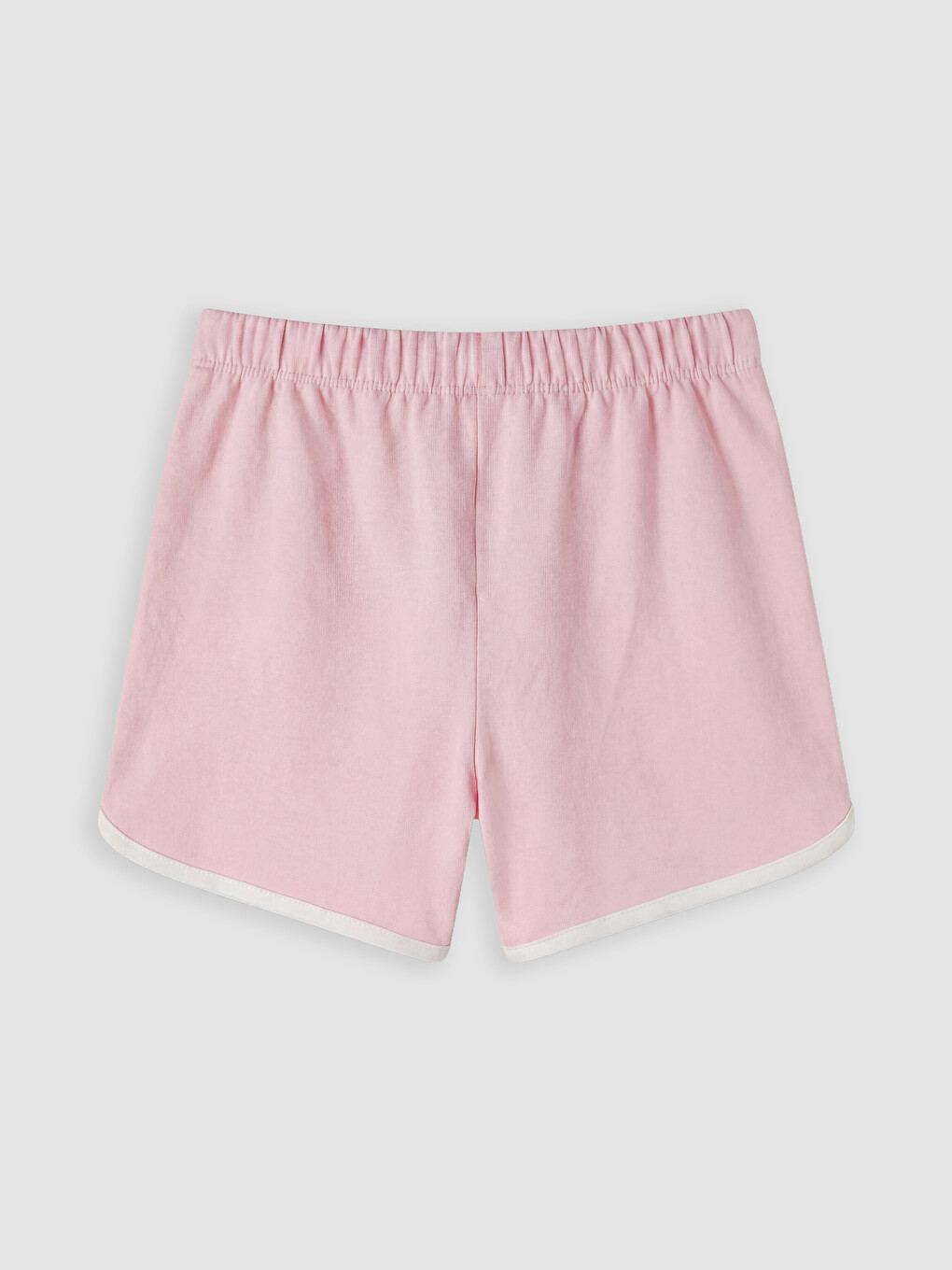Ekru Bisiklet Yaka Baskılı Kız Çocuk Şortlu Pijama Takımı-4