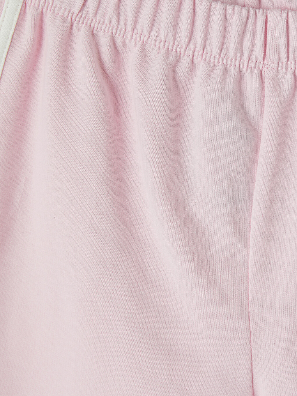 Ekru Bisiklet Yaka Baskılı Kız Çocuk Şortlu Pijama Takımı-6