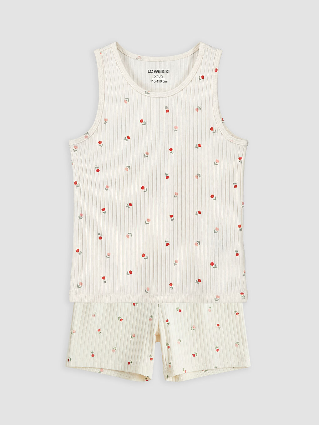 Floral Girls' Shortie Pyjamas Set