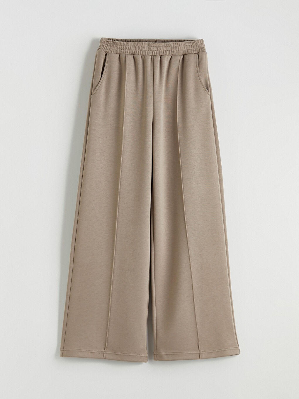 Woman BEIGE Sweatpants-4