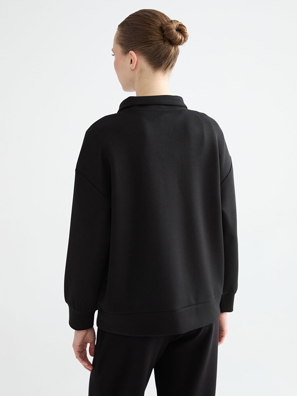 Mock Neck Soft Touch Women's Sweatshirt-3