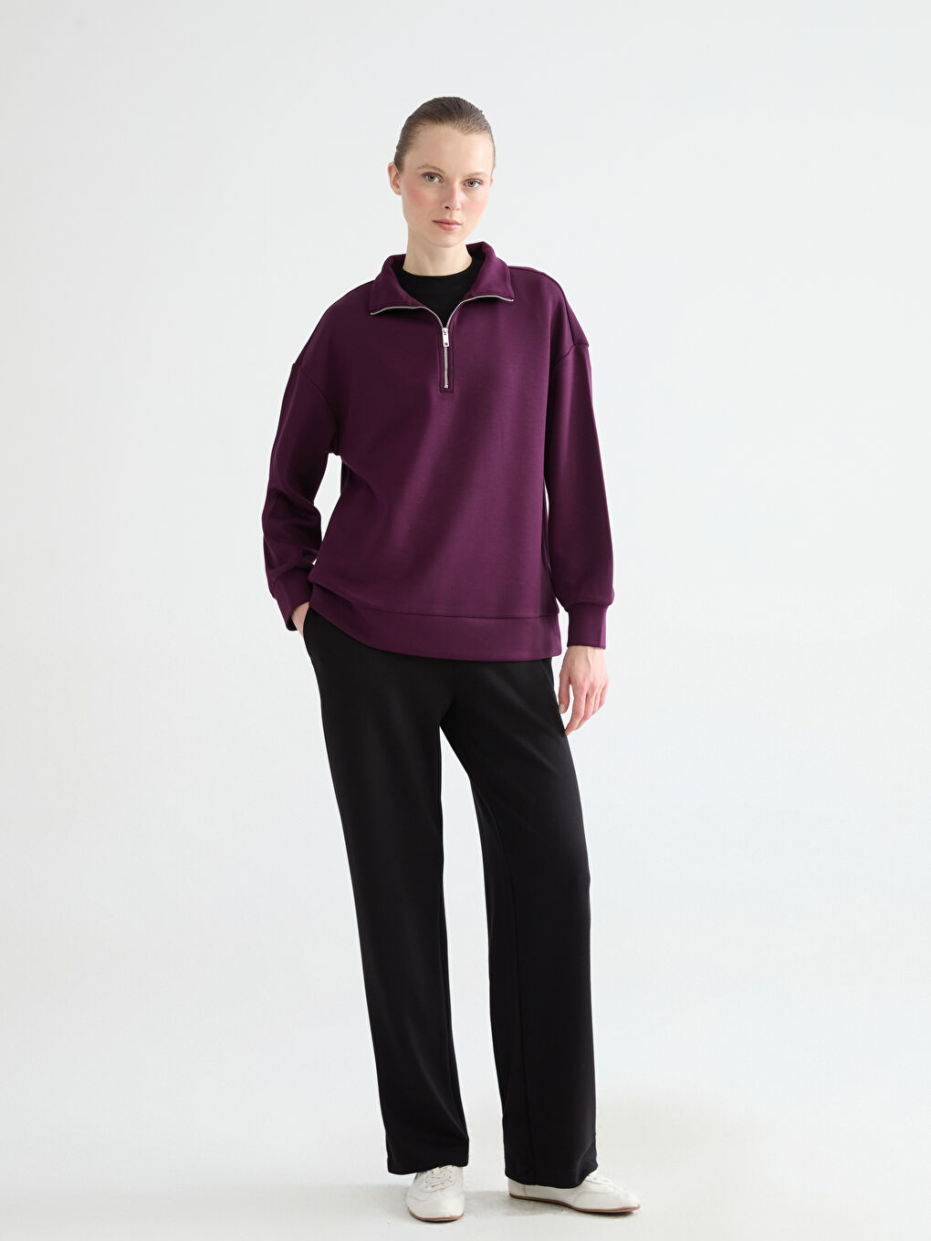 Woman PURPLE Sweatshirt-1