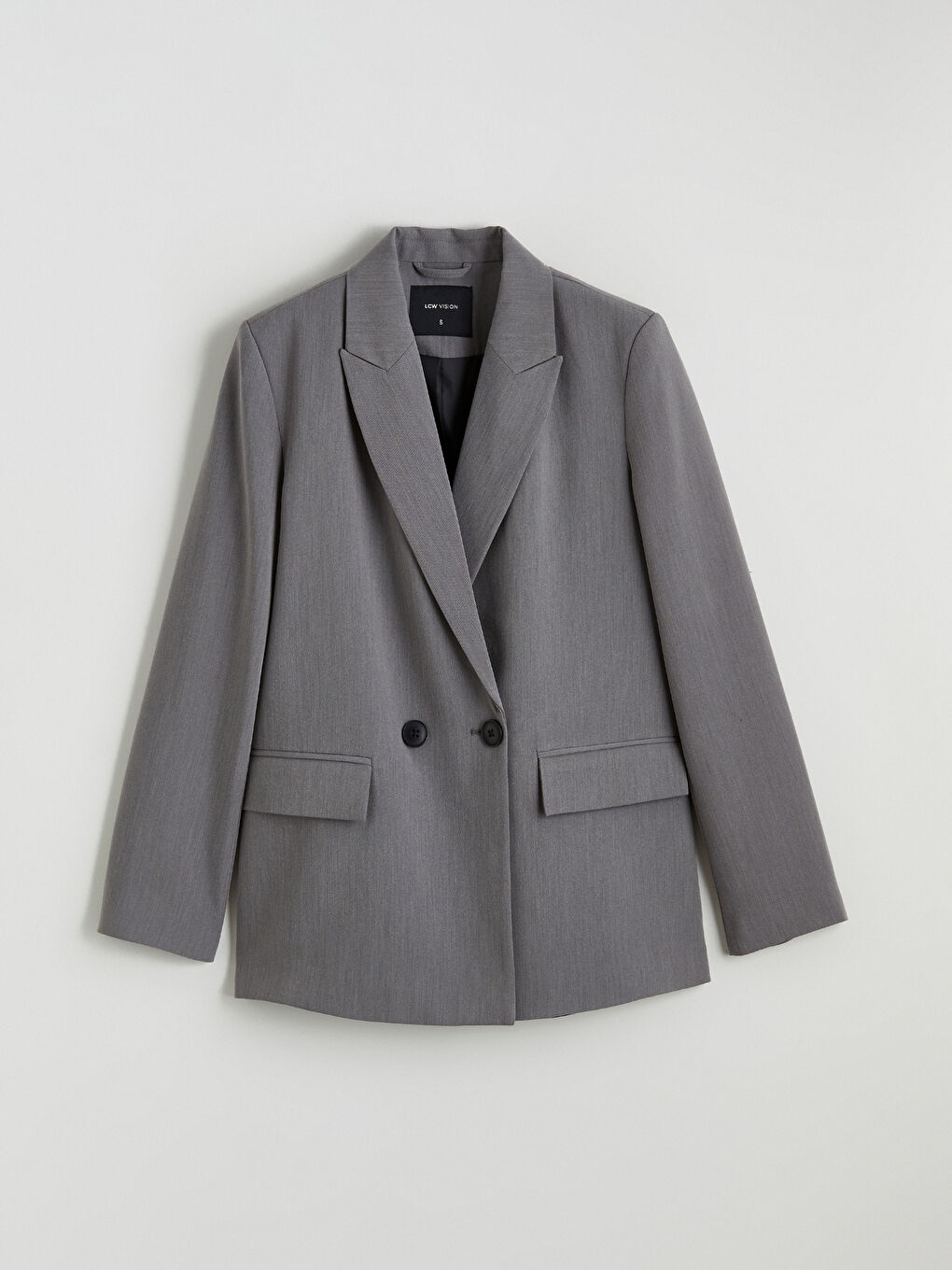 Woman GREY Blazer Jacket-5