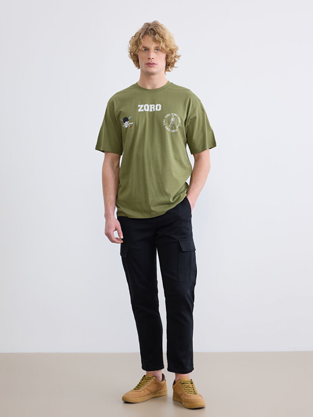 T-shirt KAKI Homme-1
