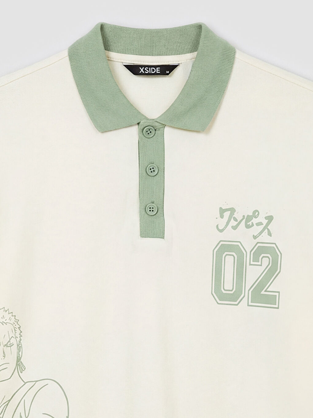 Sarı One Piece Baskılı Erkek Tişört-2