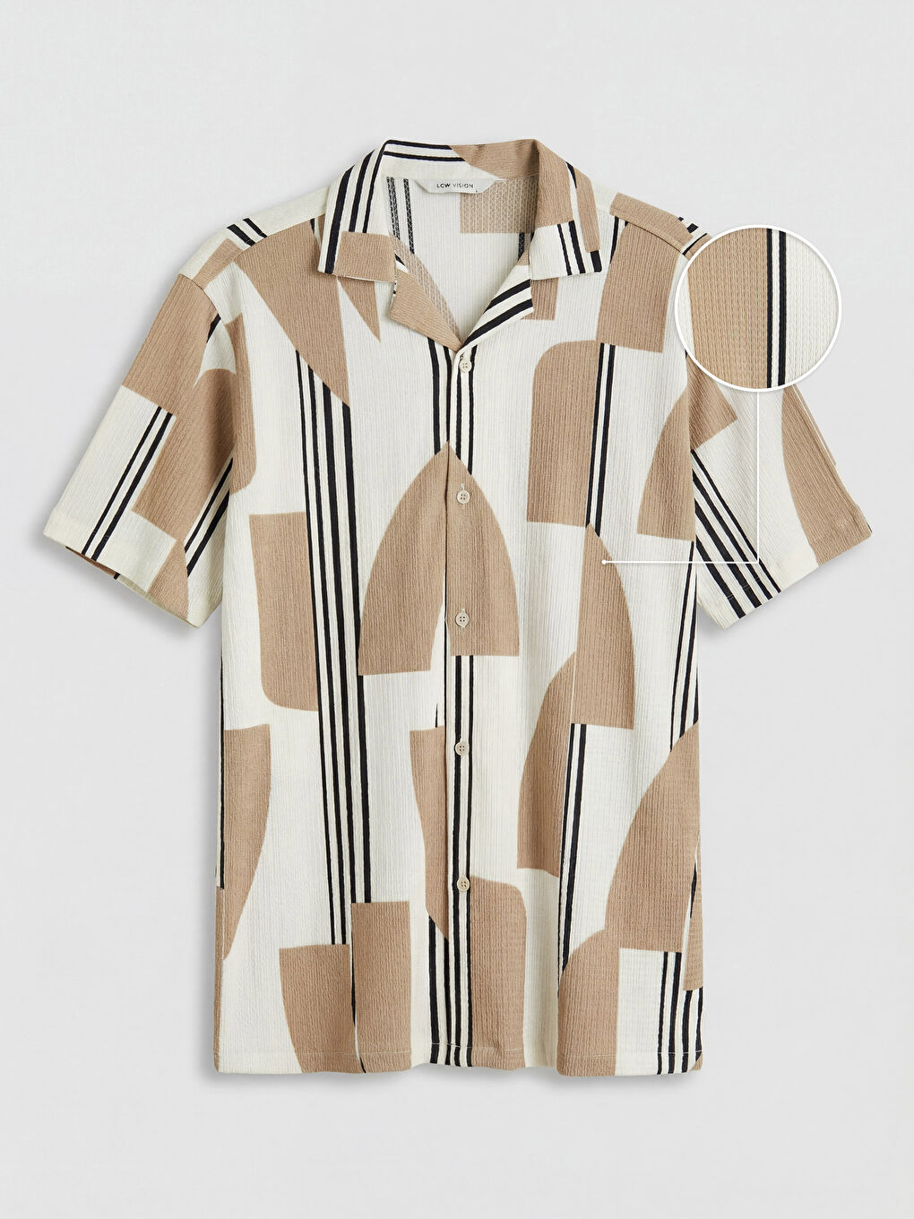 Regular Fit Patterned Men's Shirt-2