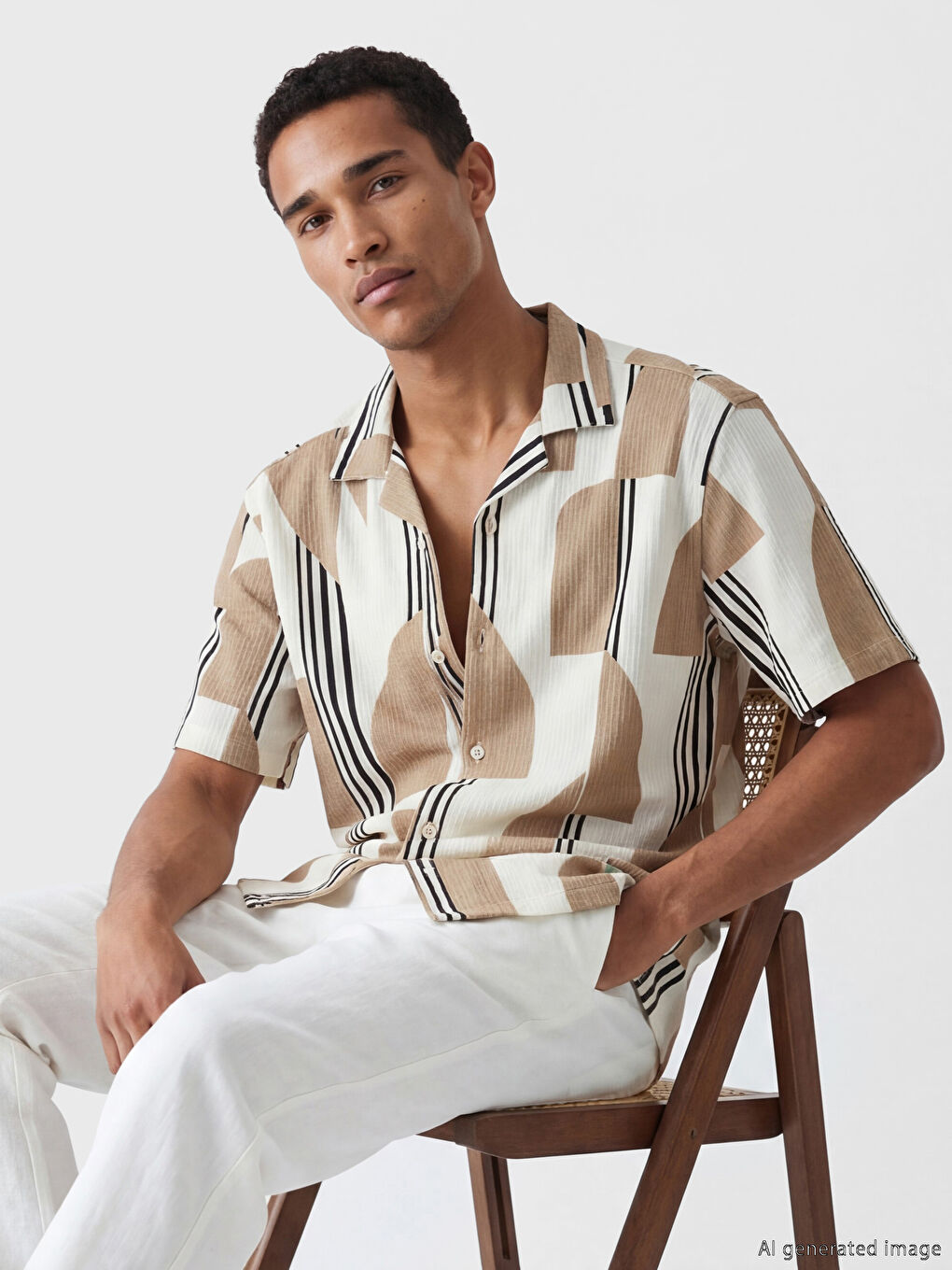 Regular Fit Patterned Men's Shirt