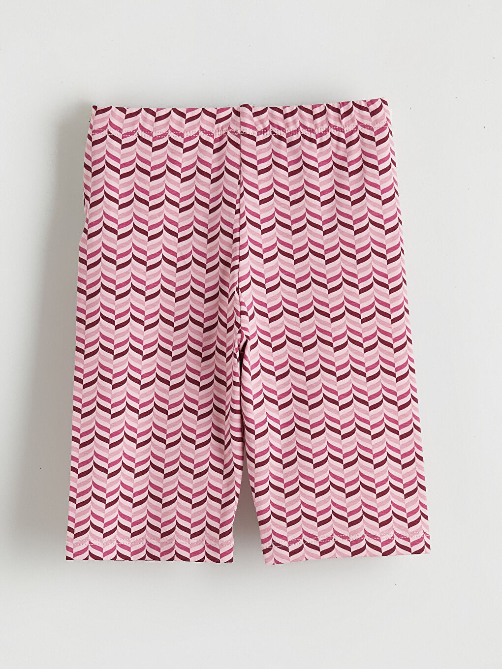 Pembe Beli Lastikli Desenli Kız Çocuk Tayt-2