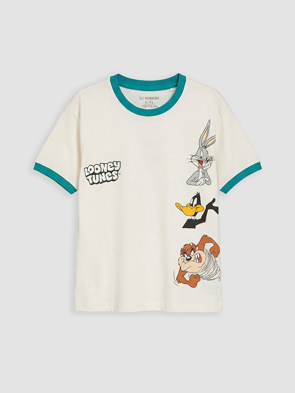 تي شيرت أولادي بطبعة لوني تونز، عبوة من قطعتين-1