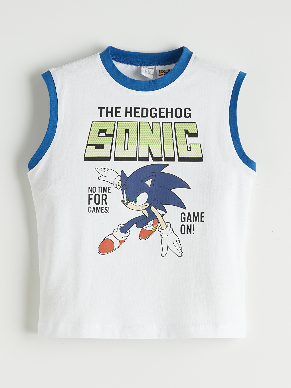Débardeur Bébé Garçon Col Rond Imprimé Sonic