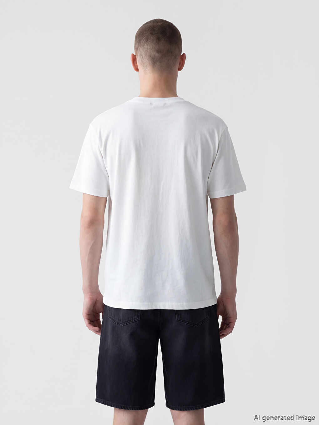 Rundhalsausschnitt One Piece Bedrucktes Herren T-Shirt-3