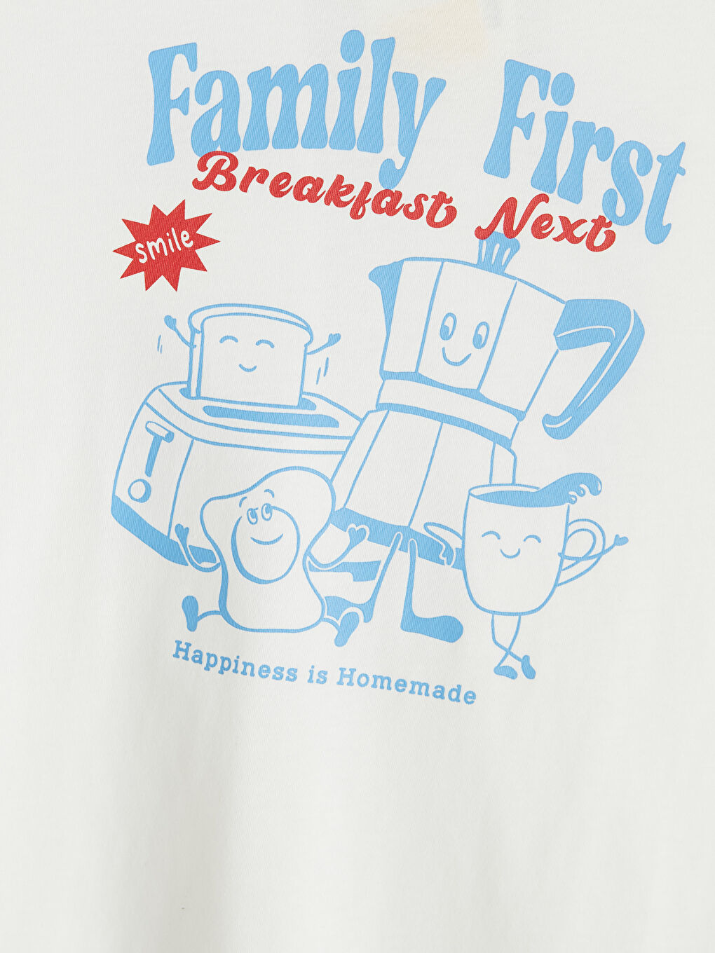 Mavi Bisiklet Yaka Baskılı Kadın Şortlu Pijama Takımı-5