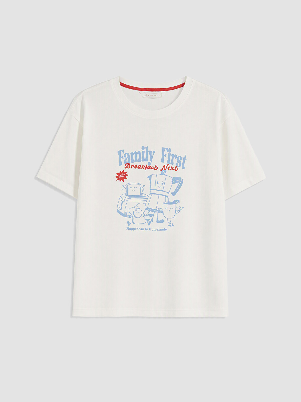 Mavi Bisiklet Yaka Baskılı Kadın Şortlu Pijama Takımı-5