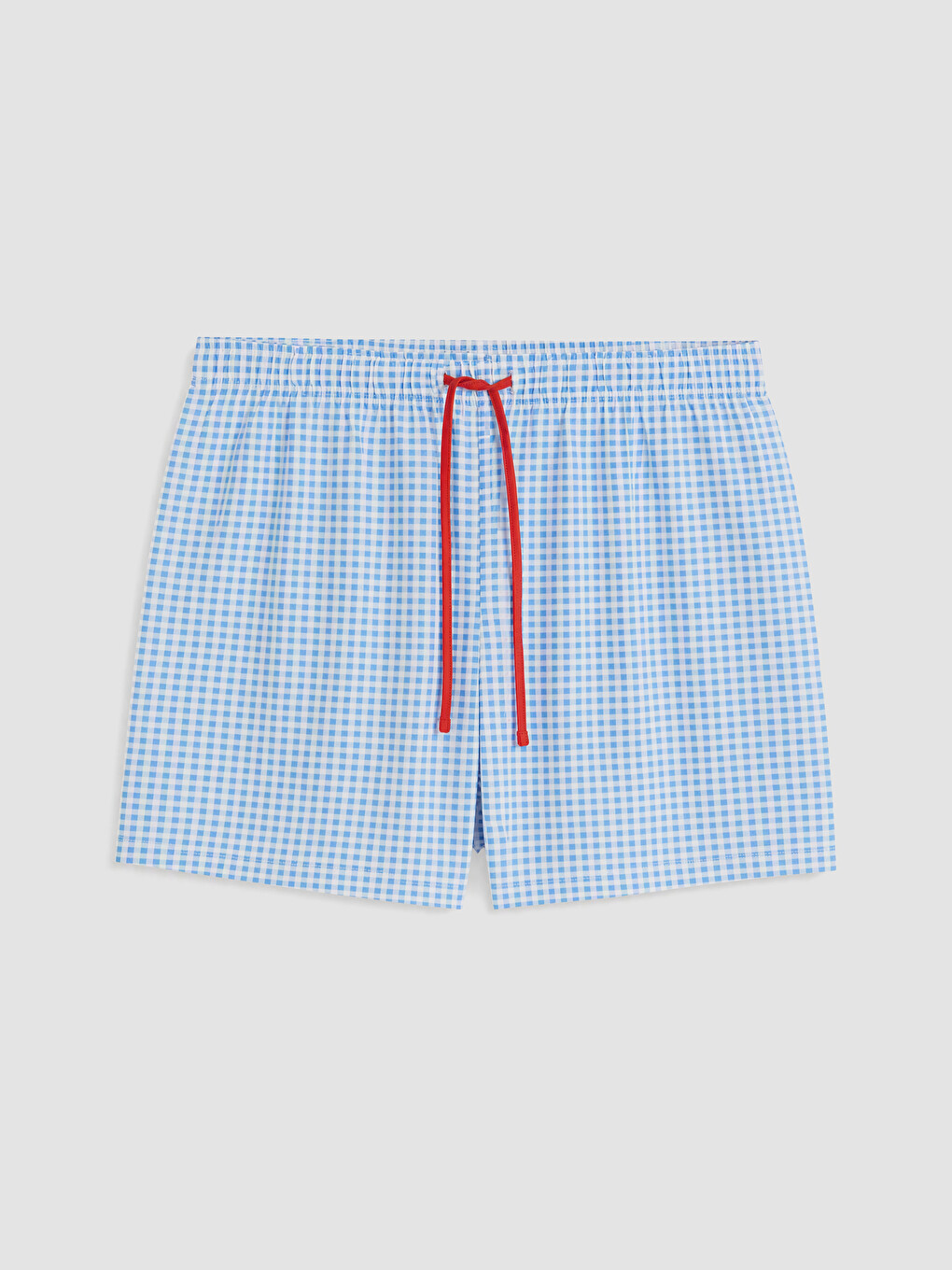 Mavi Bisiklet Yaka Baskılı Kadın Şortlu Pijama Takımı-8