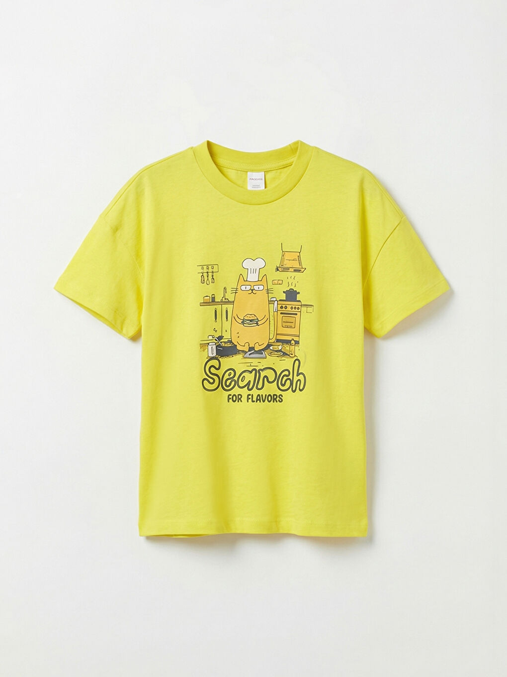 Sarı Baskılı Erkek Bebek Tişört ve Şort-1