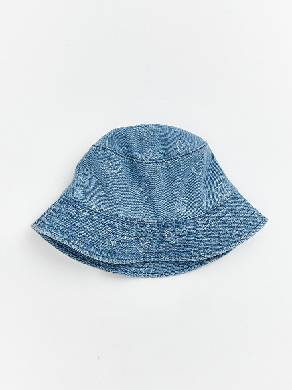 قبعة دلو دِنيم للبنات-1