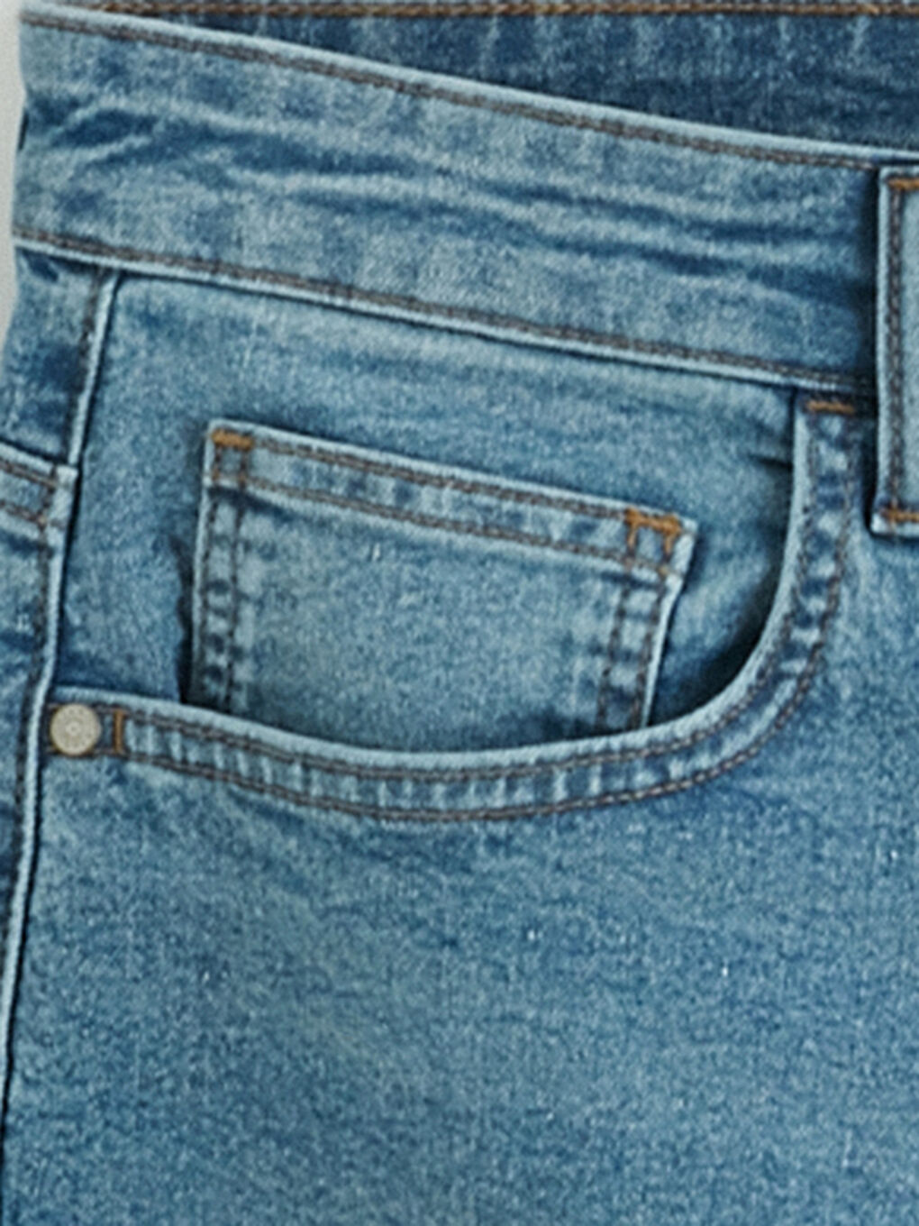 Man INDIGO Denim Shorts-5
