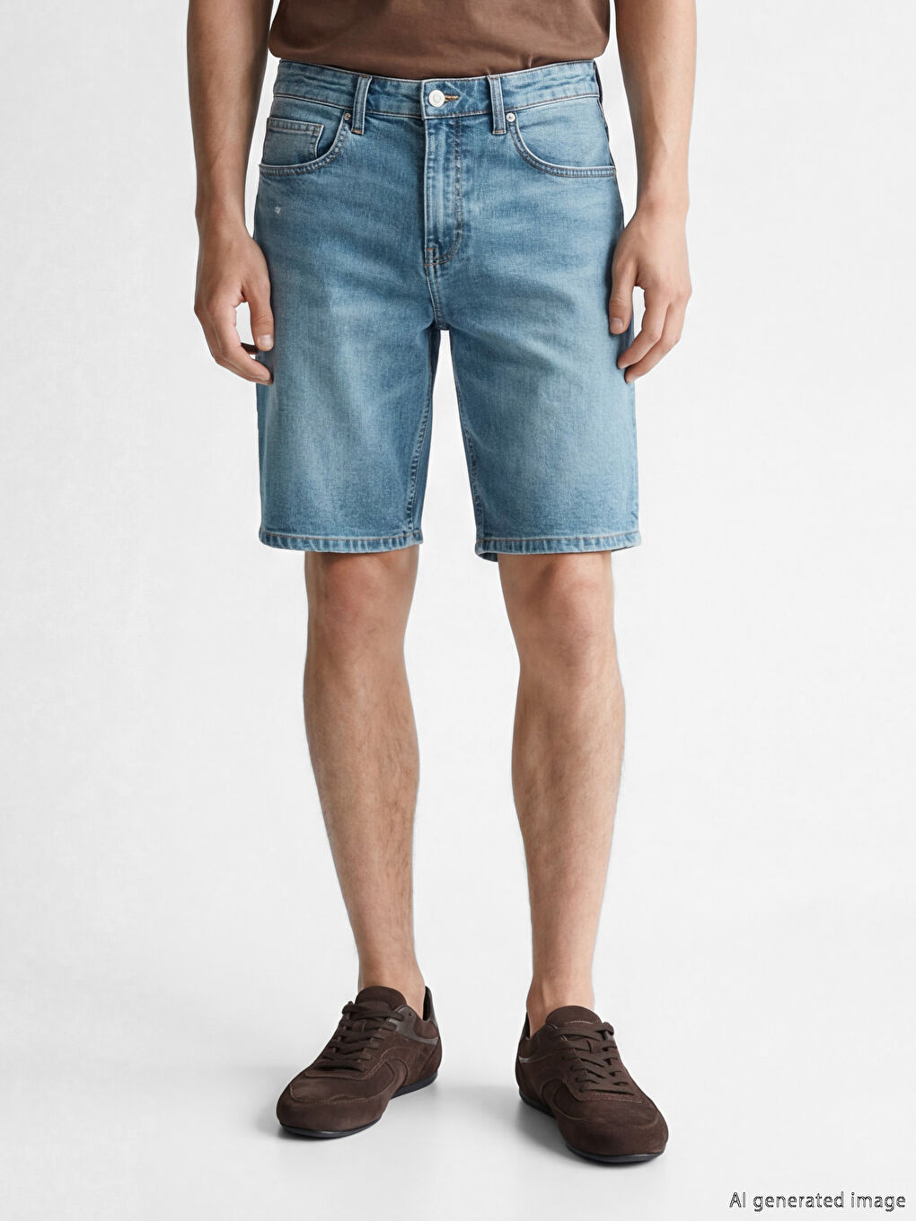 Man INDIGO Denim Shorts-1