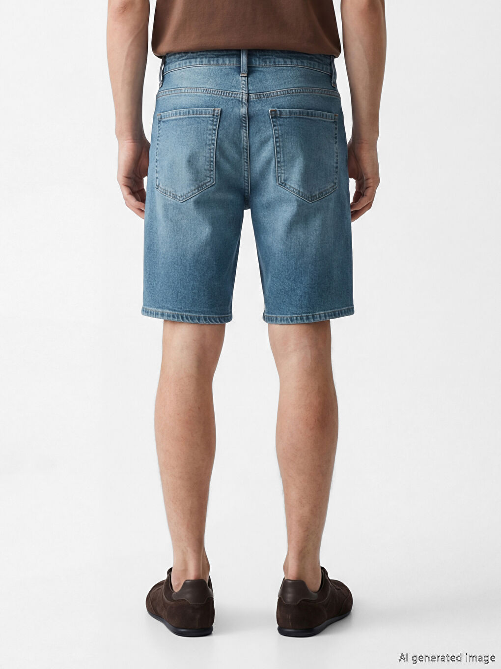 Man INDIGO Denim Shorts-2