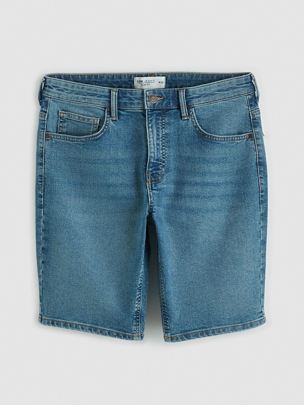 Slim Fit Herren-Jeansshorts-3