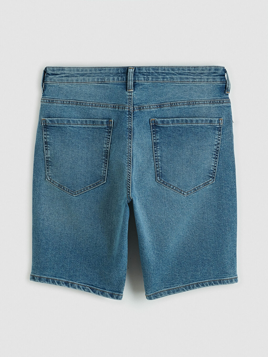 Slim Fit Herren-Jeansshorts-4