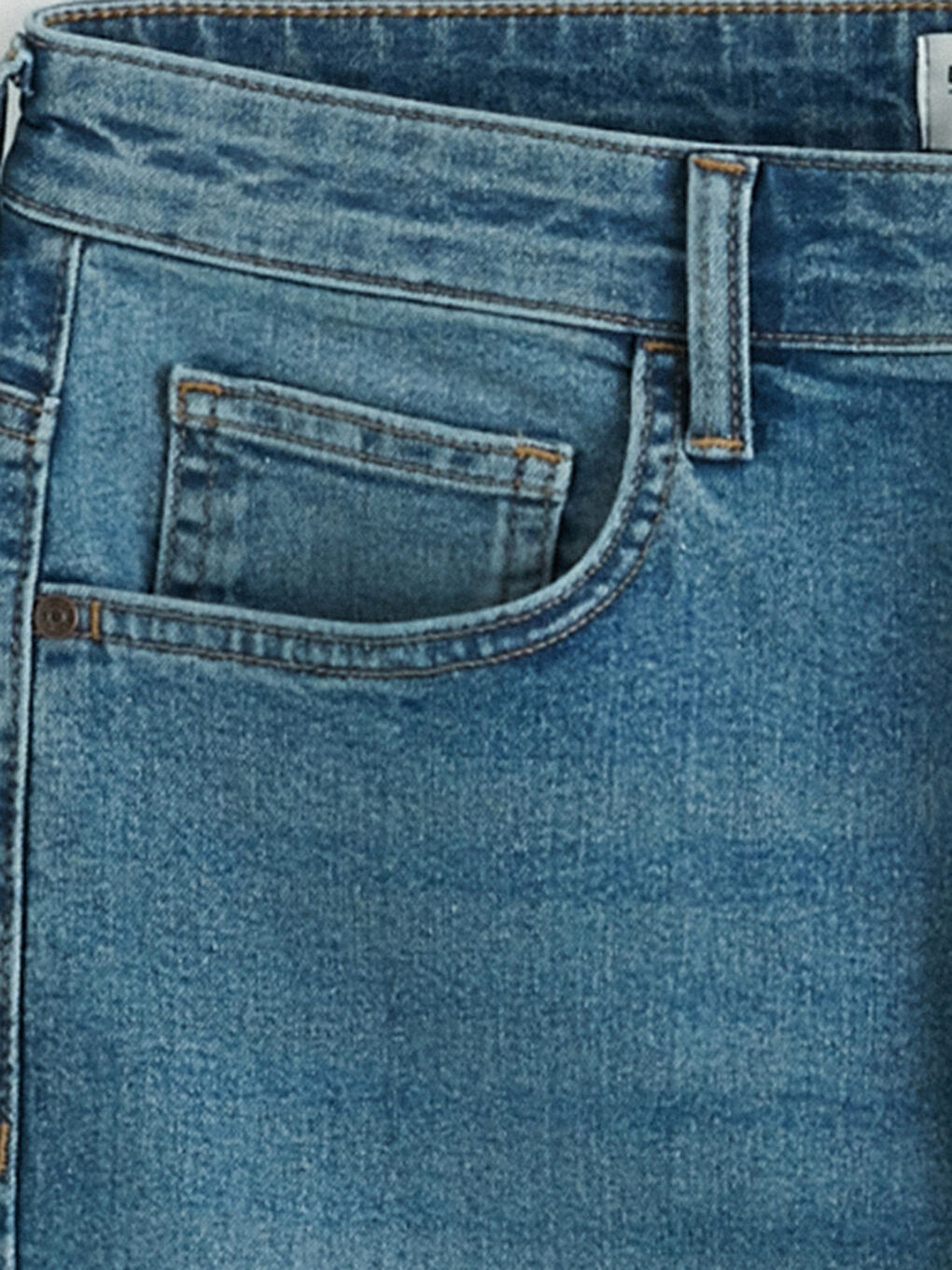 Slim Fit Herren-Jeansshorts-5