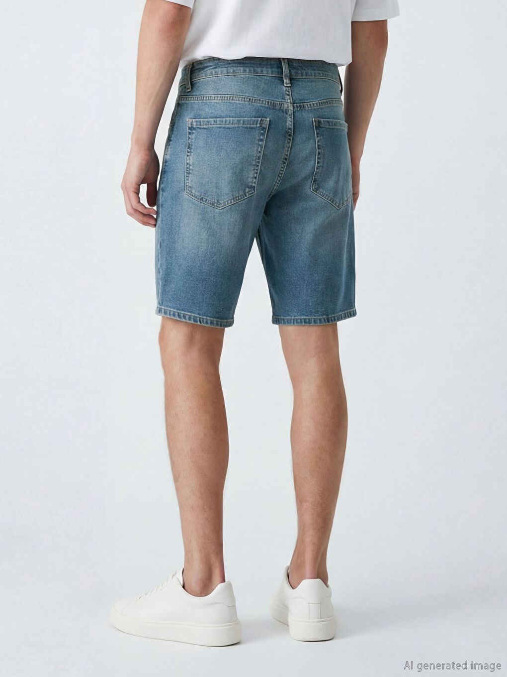 Slim Fit Herren-Jeansshorts-2