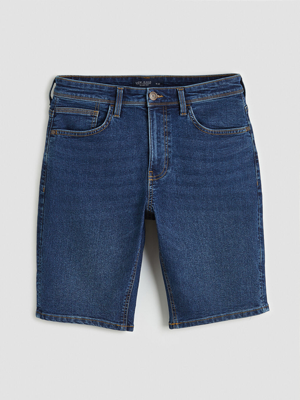 Slim Fit Herren-Jeansshorts-4