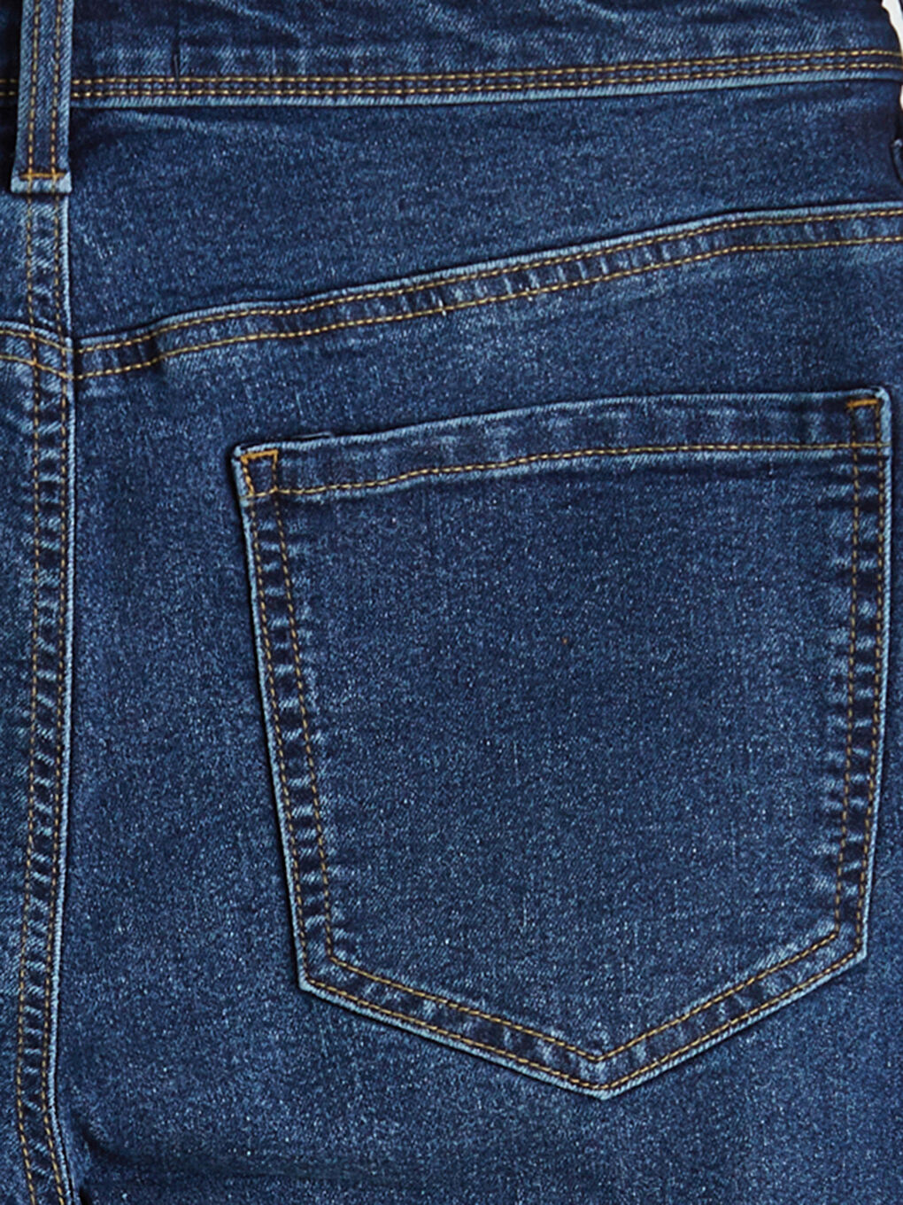 Slim Fit Herren-Jeansshorts-5