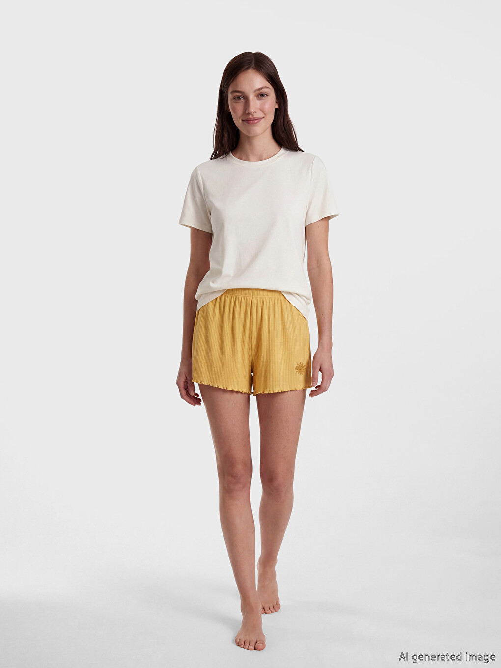 Elastic Waist Women's Shorts Pyjamas Bottom 2 Pack-1