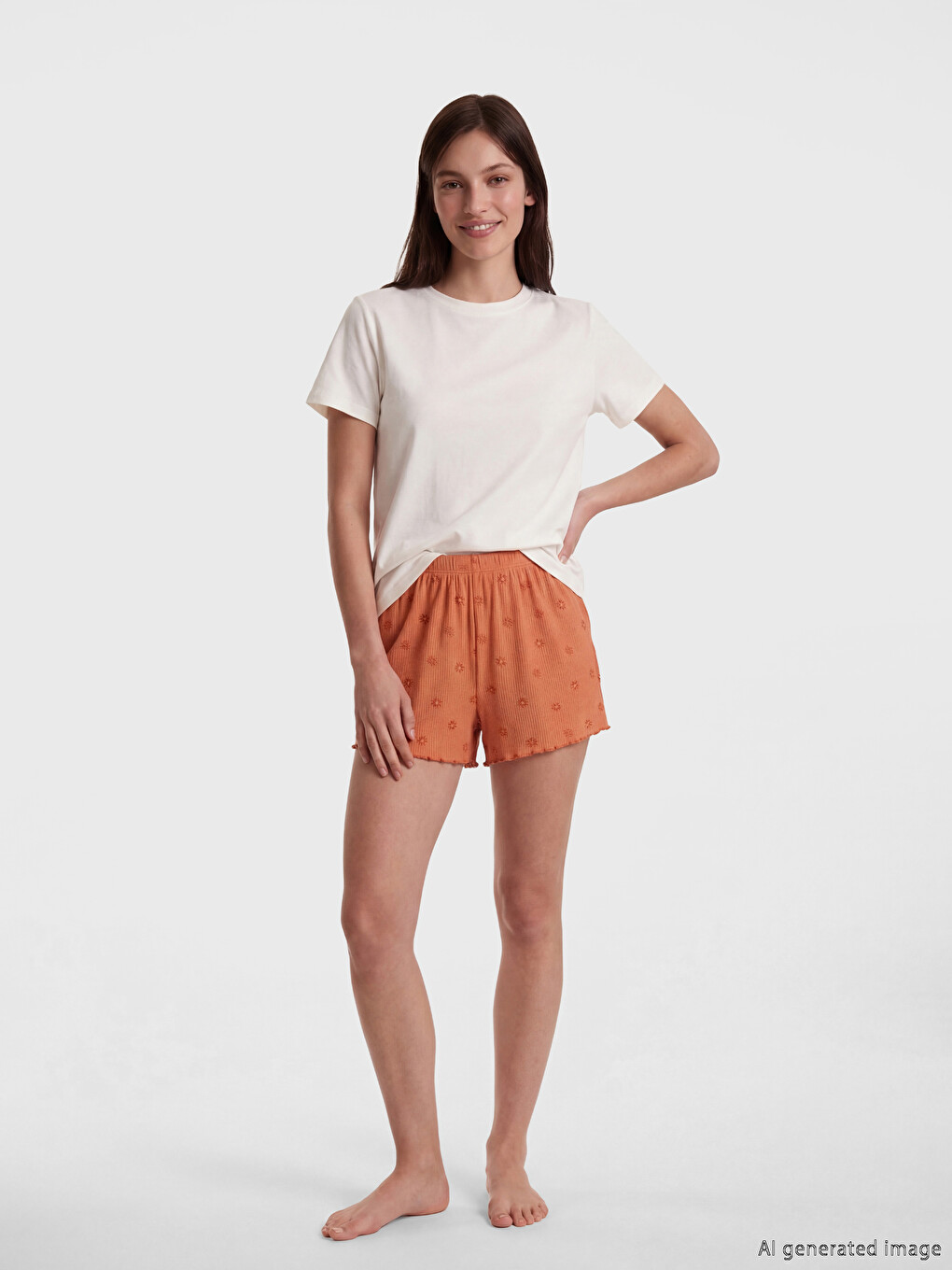 Elastic Waist Women's Shorts Pyjamas Bottom 2 Pack-2