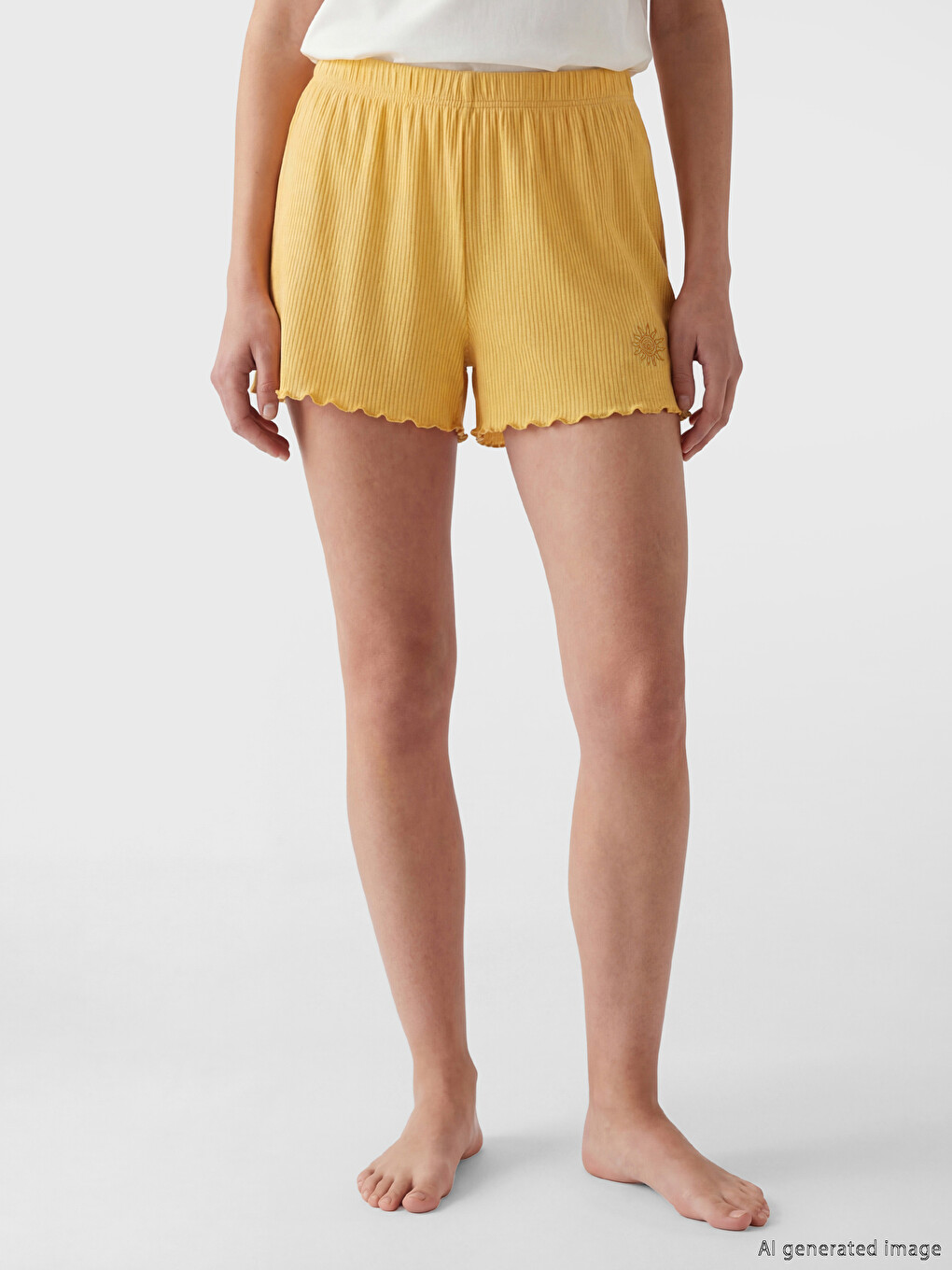 Elastic Waist Women's Shorts Pyjamas Bottom 2 Pack-3