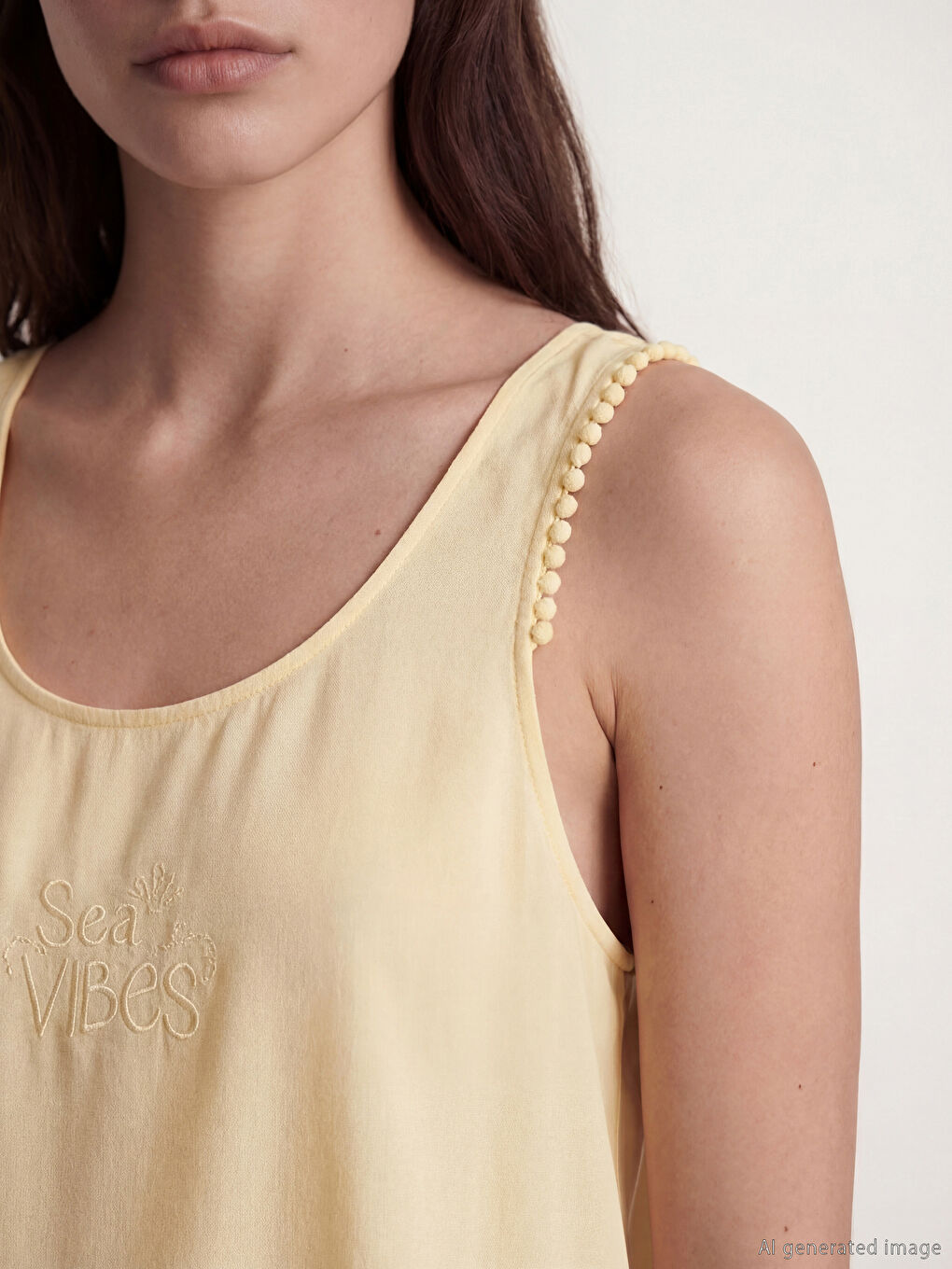 Crew Neck Embroidered Women's Shortie Pyjamas Set-2