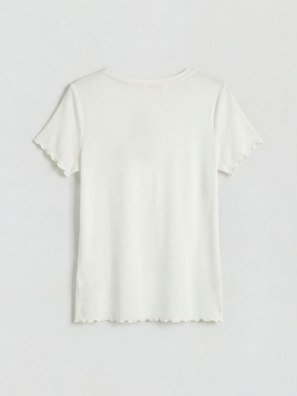 Sarı Bisiklet Yaka Baskılı Kadın Pijama Takımı-6