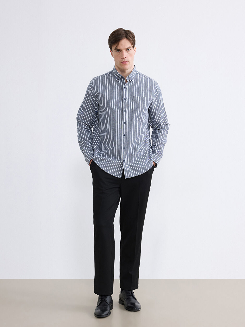 Muškarac TAMNO PLAVA Košulja-1