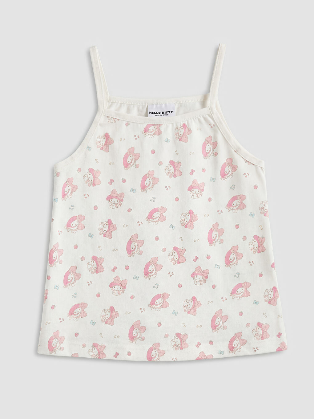 Pembe Hello Kitty Baskılı Kız Çocuk Atlet 2'li-1