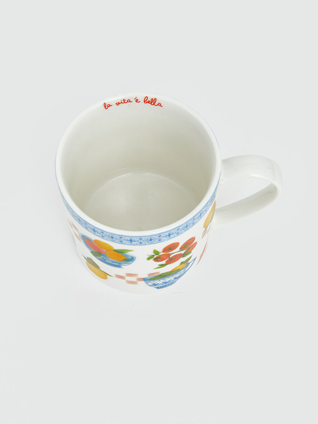 Karışık Sloganlı ve Desenli Porselen Kupa-2