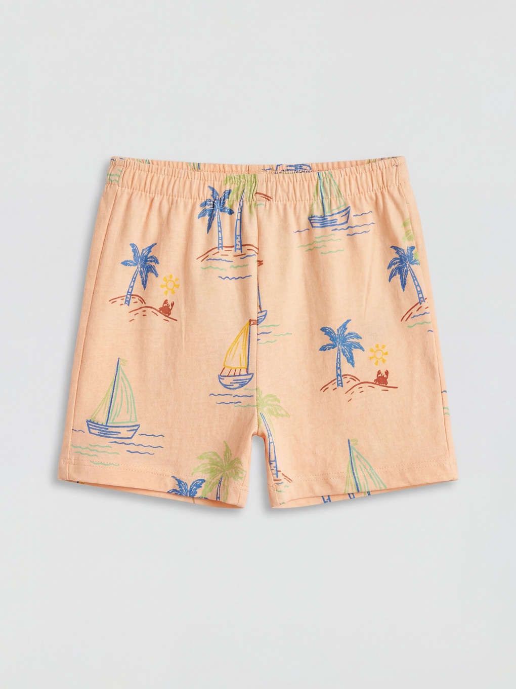 Patterned Baby Boys' Shorts Set-4